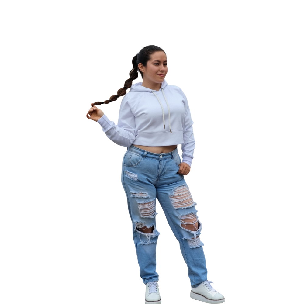 Crop Hoodie Mujer
