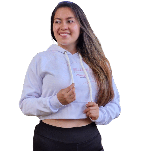 Crop Hoodie Mujer Believe