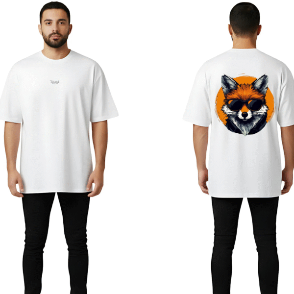 51 Camiseta Oversize luxury 250 gr Fox Blanco