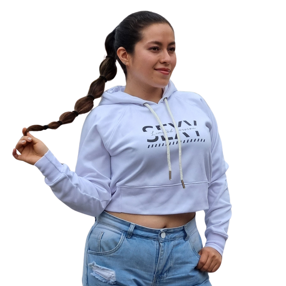 Crop Hoodie Mujer Sexy