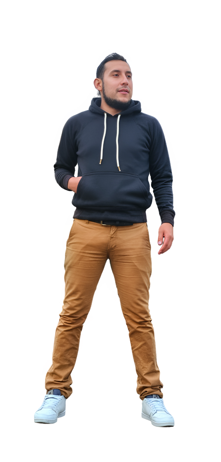 9 Hoodie Hombre Fox Negro