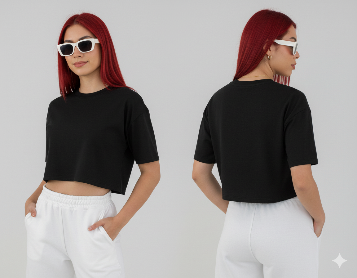 Camiseta Crop Top 200 Gr